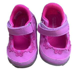 𝅺SUPRIZE by Stride Rite Pink Flower Mary Jane Flats Shoes